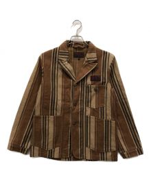 Engineered Garments（エンジニアド ガーメンツ）の古着「ドーナツボタンワークジャケット」｜ブラウン