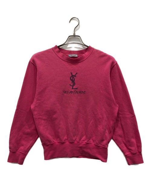 Yves Saint Laurent（イヴサンローラン）Yves Saint Laurent (イヴサンローラン) スウェット ショッキングピンク サイズ:Mの古着・服飾アイテム