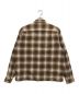 Supreme (シュプリーム) Shadow Plaid Flannel Zip Shirt ブラウン サイズ:L：29800円