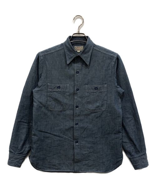 BUZZ RICKSON'S（バズリクソンズ）Buzz Rickson's (バズリクソンズ) マチ付きシャンブレ インディゴ サイズ:14-14 1/2の古着・服飾アイテム