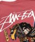 中古・古着 stussy (ステューシー) 屏風プリントTシャツ ピンク サイズ:S：5000円