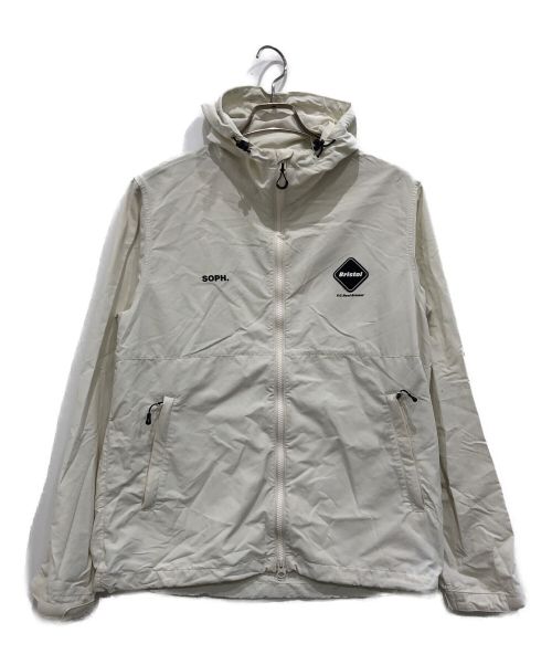 F.C.Real Bristol（エフシーレアルブリストル）F.C.Real Bristol (エフシーレアルブリストル) NYLON HOODED BLOUSON ホワイト サイズ:Mの古着・服飾アイテム