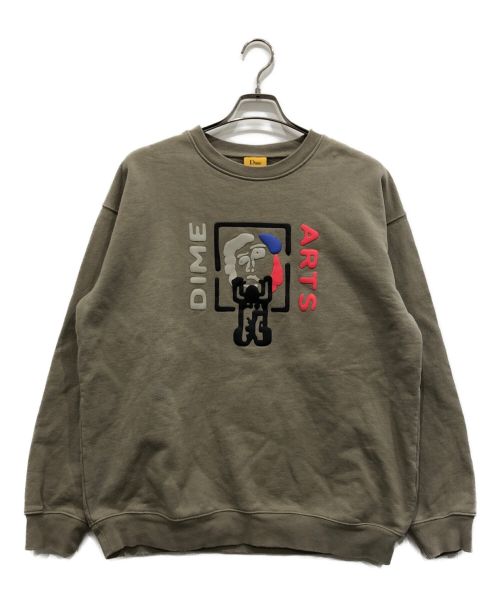 Dime（ダイム）Dime (ダイム) スウェット カーキ サイズ:Lの古着・服飾アイテム