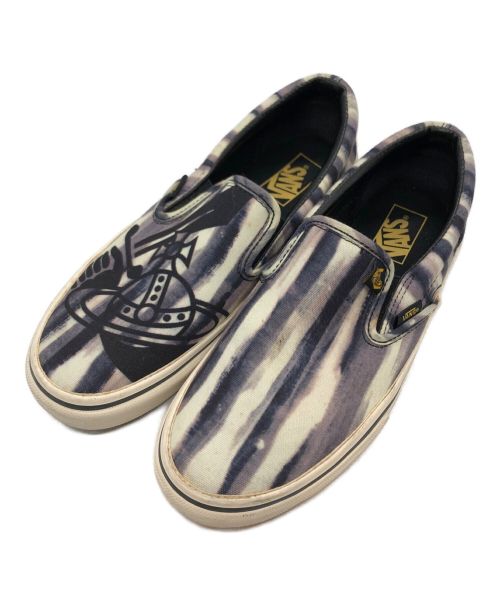 VANS（バンズ）VANS (バンズ) VIVIENNE WESTWOOD ANGLOMANIA (ヴィヴィアンウエストウッド アングロマニア) スリッポン グレー サイズ:US8H/CM26.5/EUR42の古着・服飾アイテム