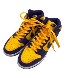 NIKE（ナイキ）の古着「Nike Dunk High Retro "Lakers"」｜パープル×イエロー