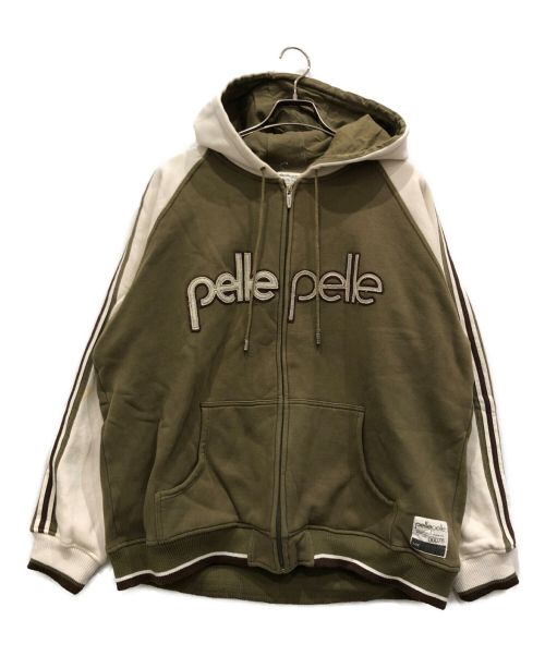 pellepelle（ペレペレ）pellepelle (ペレペレ) ジップパーカー グリーン サイズ:2XLの古着・服飾アイテム