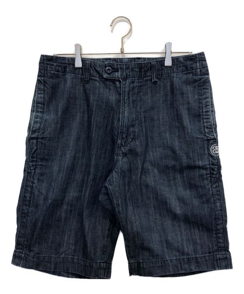 stussy（ステューシー）stussy (ステューシー) ROUGH AND RUGGED (ラフアンドラゲッド) ハーフデニムパンツ インディゴ サイズ:30の古着・服飾アイテム