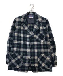 PENDLETON（ペンドルトン）の古着「タータンチェックウールテーラードジャケット」｜グリーン