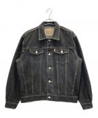 BELVETBELVET）の古着「Washed Black Denim Set up / Jacket」｜ブラック