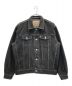 BELVET（BELVET）の古着「Washed Black Denim Set up / Jacket」｜ブラック