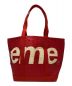 SUPREME (シュプリーム) Raffia Tote レッド：15000円