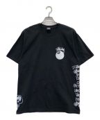 stussyステューシー）の古着「Test Strike Pig Dyed Tee」｜ブラック