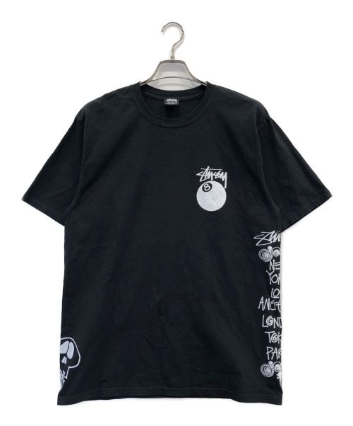 stussy（ステューシー）stussy (ステューシー) Test Strike Pig Dyed Tee ブラック サイズ:Mの古着・服飾アイテム