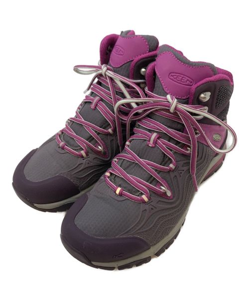 KEEN（キーン）KEEN (キーン) APHLEX MID WP パープル サイズ:EU37.5/US7/UK4.5/CM24の古着・服飾アイテム