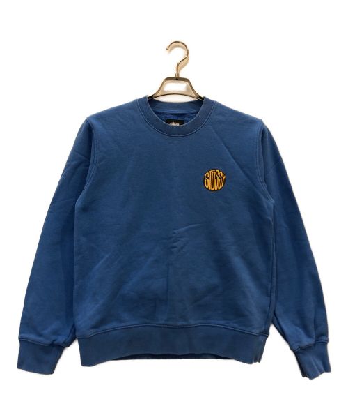 stussy（ステューシー）stussy (ステューシー) ロゴプリントスウェット スカイブルー サイズ:Sの古着・服飾アイテム