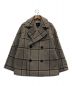 WEEKEND Max Mara（ウィークエンド マックスマーラ）の古着「Atalia Virgin Wool Checked Pea Coat」｜ベージュ