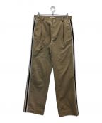 WALES BONNERウェールズボナー）の古着「‘Malinke’ pleat-front trousers」｜ベージュ