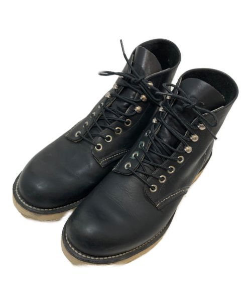 RED WING（レッドウィング）RED WING (レッドウィング) PLAIN TOE BLACK HARNESS ブラック サイズ:US8/UK7/EUR41.0/cm26の古着・服飾アイテム