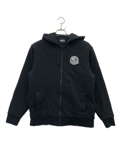 stussy（ステューシー）stussy (ステューシー) 裏起毛ジップパーカー ブラック サイズ:Lの古着・服飾アイテム