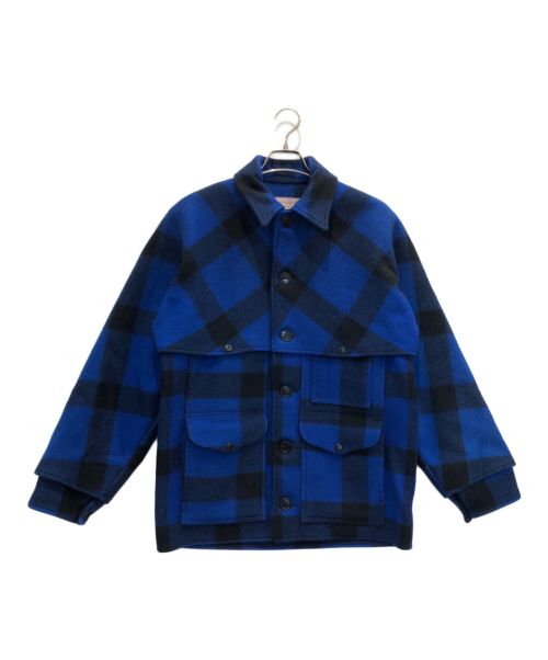 FILSON GARMENT（フィルソン ガーメント）FILSON GARMENT (フィルソン ガーメント) マッキーノクルーザージャケット ブルー×ブラック サイズ:40の古着・服飾アイテム