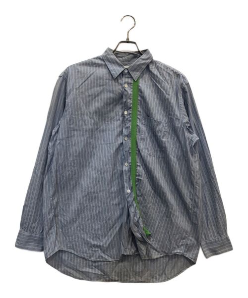 COMME des GARCONS SHIRT（コムデギャルソンシャツ）COMME des GARCONS SHIRT (コムデギャルソンシャツ) ストライプシャツ ブルー サイズ:Mの古着・服飾アイテム