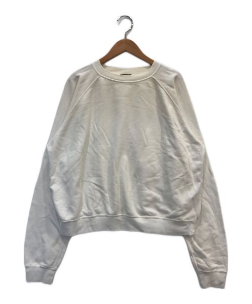 AURALEE（オーラリー）AURALEE (オーラリー) BACK CASHMERE SWEAT P/O /バックカシミヤスウェットプルオーバー ホワイト サイズ:1の古着・服飾アイテム