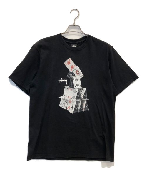 stussy（ステューシー）stussy (ステューシー) プリントTシャツ ブラック サイズ:Mの古着・服飾アイテム