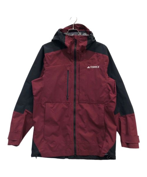 adidas（アディダス）adidas (アディダス) マウンテンパーカー レッド×ブラック サイズ:2XLの古着・服飾アイテム