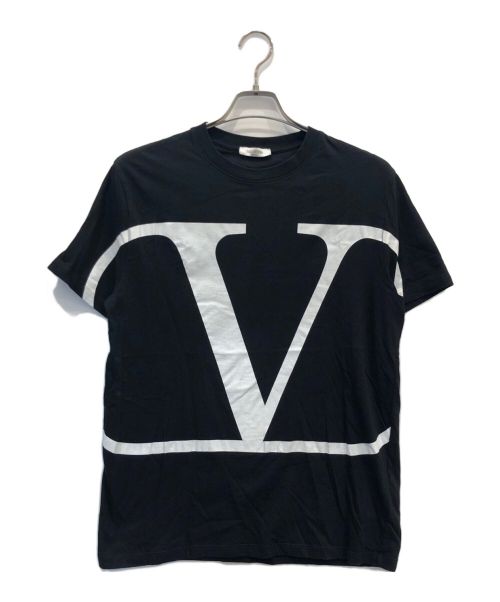 VALENTINO（ヴァレンティノ）VALENTINO (ヴァレンティノ) ロゴプリントTシャツ ブラック サイズ:Lの古着・服飾アイテム