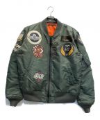 AVIREXアヴィレックス）の古着「TOP GUN MA-1ジャケット」｜カーキ