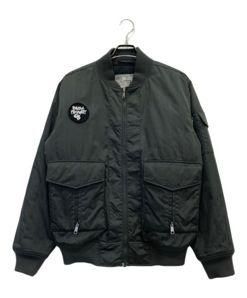 stussy（ステューシー）stussy (ステューシー) 00sフライトボンバージャケット カーキ サイズ:Mの古着・服飾アイテム