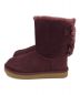 UGG (アグ) ベイリー ボウ クラッシュド ベルベット/リボン ボアブーツ パープル サイズ:US8/UK6/EU39/25cm：5000円