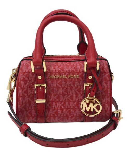 MICHAEL KORS（マイケルコース）MICHAEL KORS (マイケルコース) 2WAYショルダーバッグ レッドの古着・服飾アイテム