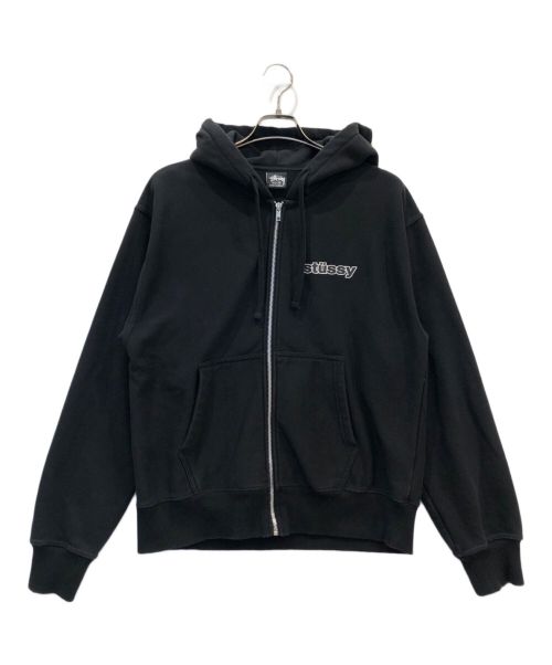 stussy（ステューシー）stussy (ステューシー) ジップパーカー ブラック サイズ:Mの古着・服飾アイテム