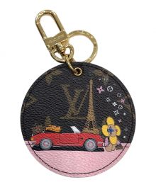 LOUIS VUITTON（ルイ ヴィトン）の古着「ポルトクレ イリュストレ ヴィヴィエンヌ/バッグ/チャーム」｜ブラウン