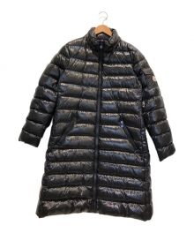 MONCLER（モンクレール）の古着「ダウンコート/ロングダウンジャケット/モカ」｜ブラック