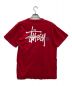 stussy (ステューシー) [古着]90sロゴプリントTシャツ レッド サイズ:LARGE：6000円