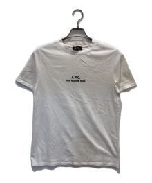 A.P.C.（アーペーセー）の古着「Tシャツ/ロゴ刺繍クルーネックTシャツ/ロゴTシャツ」｜ホワイト