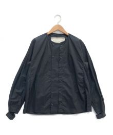 toogood（トゥーグッド）の古着「ノーカラーシャツ/TEE CHEF SHIRT/ティーシェフシャツ」｜ブラック