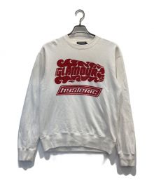 Hysteric Glamour（ヒステリックグラマー）の古着「ロゴスウェット/クルーネック/プルオーバー」｜ホワイト×レッド