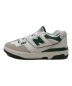 NEW BALANCE (ニューバランス) スニーカー ホワイト×グリーン サイズ:US10.5/UK9.5/EUR44/cm28：8000円