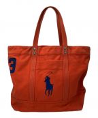 POLO RALPH LAURENポロ・ラルフローレン）の古着「トートバッグ/TOTE BIG PONY(トートビッグポニー)」｜オレンジ