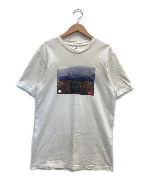 SUPREME（シュプリーム）SUPREME (シュプリーム) NIKE ACG (ナイキエージーシー) プリントTシャツ/	Grid Tee(グリッドTシャツ) ホワイト サイズ:Sの古着・服飾アイテム