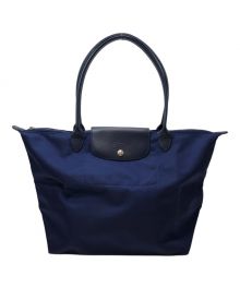 LONGCHAMP（ロンシャン）の古着「折り畳み ナイロントートバッグ/LE PLIAGE(ル プリアージュ)」｜ネイビー