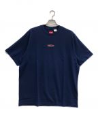 SUPREMEシュプリーム）の古着「ロゴＴシャツ/オーバルロゴショートスリーブトップス」｜ネイビー