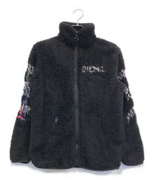 DIESEL（ディーゼル）の古着「フリースジャケット」｜ブラック