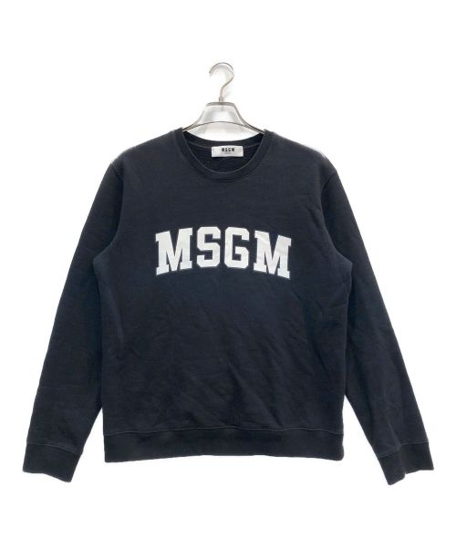 MSGM（エムエスジーエム）MSGM (エムエスジーエム) ロゴスウェット ブラック サイズ:Mの古着・服飾アイテム