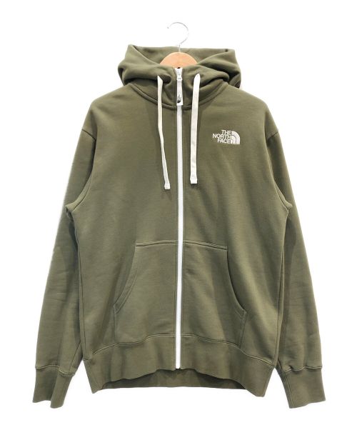 THE NORTH FACE（ザ ノース フェイス）THE NORTH FACE (ザ ノース フェイス) ジップパーカー/リアビューフルジップフーディ カーキ サイズ:Mの古着・服飾アイテム