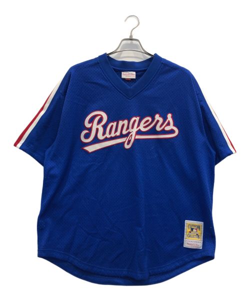 MITCHELL & NESS（ミッチェルアンドネス）MITCHELL & NESS (ミッチェルアンドネス) ゲームシャツ/ベースボールシャツ ブルー サイズ:52(2XL)の古着・服飾アイテム