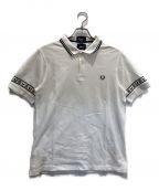 FRED PERRY×stussyフレッドペリー×ステューシー）の古着「ロゴエンブロイダリーポロシャツ」｜ホワイト